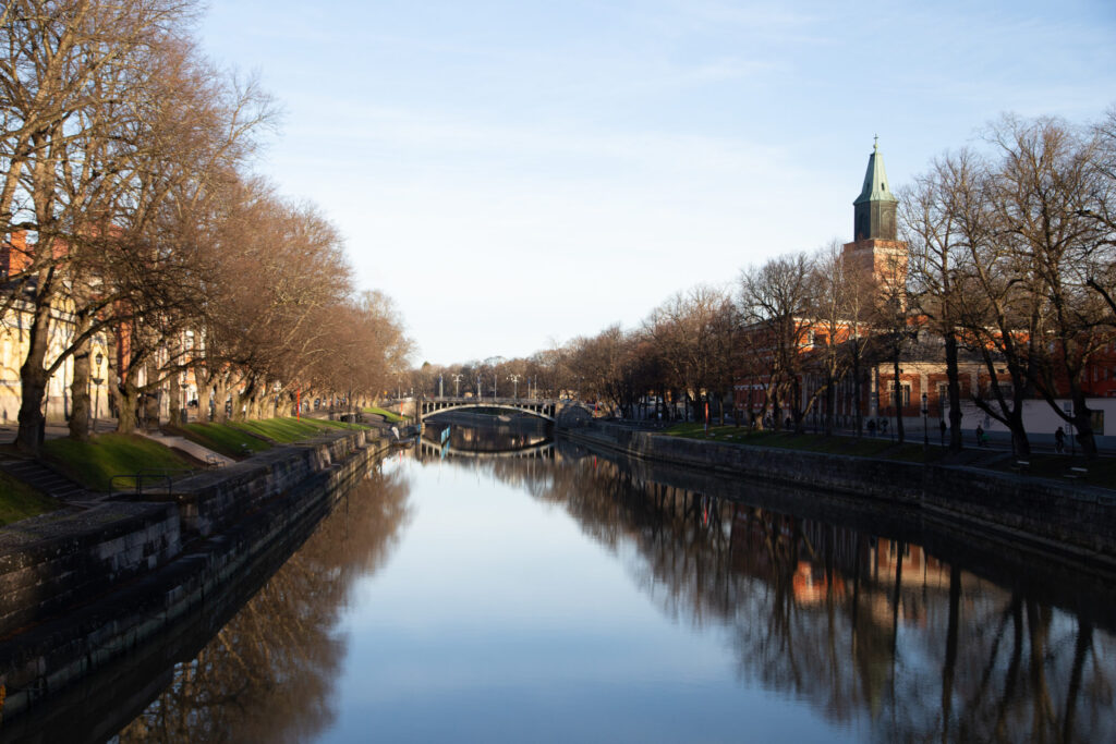 aurajoki, turku, tuomikirkon torni