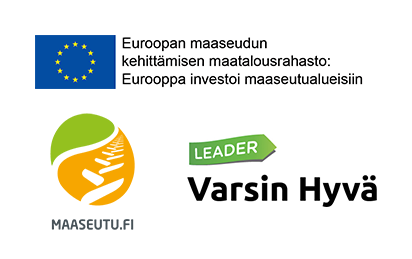 Logot: Euroopan maaseudun kehittämisen maatalousrahasto; Maaseutu.fi, Leader Varsin Hyvä