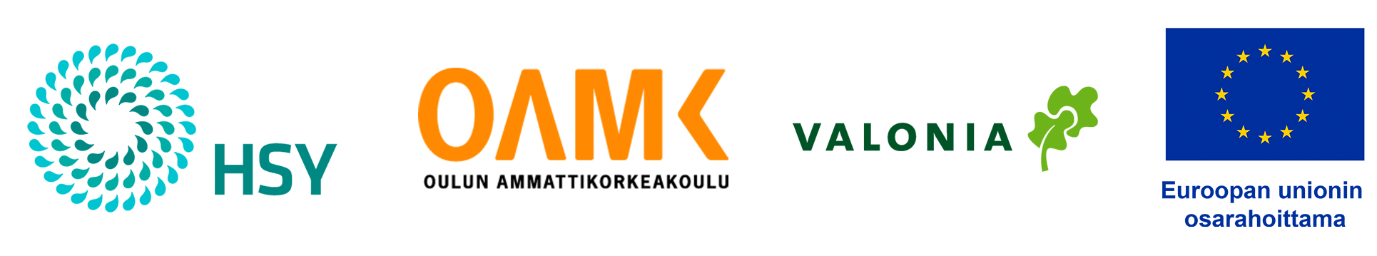 Logot: HSY, OAMK, Valonia, Euroopan unionin osarahoittama