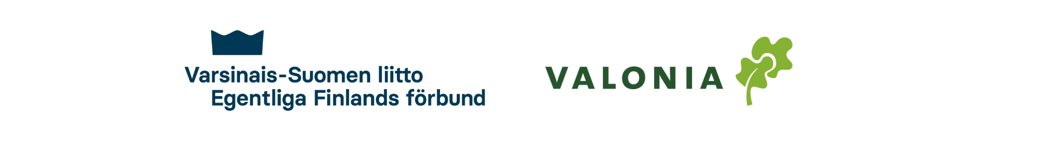 Valonian ja Varsinais-suomen liiton logot