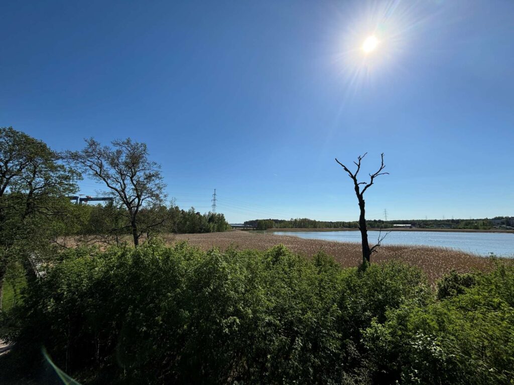 merenlahti aurinkoisena päivänä