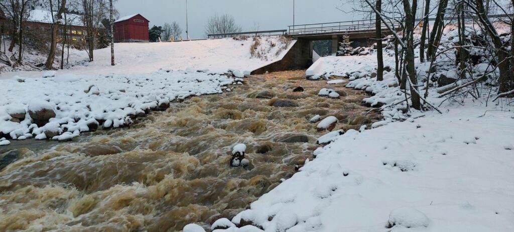 valokuva, Hintsan luonnonmukainen kalatie, raisionjoki
