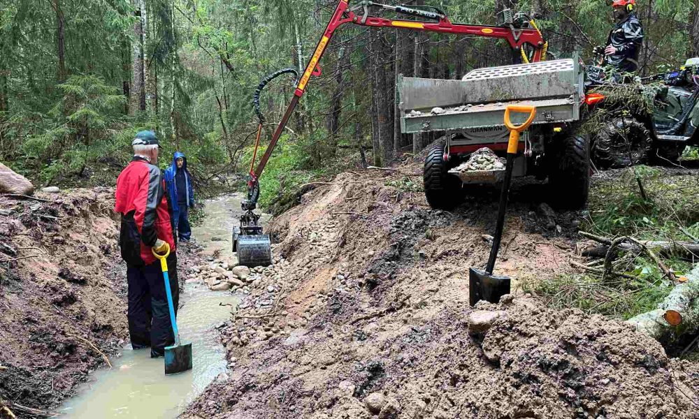 Konekunnostustyöt teki salolainen yrittäjä Jorma Halonen. Kuva: Anni Himberg.